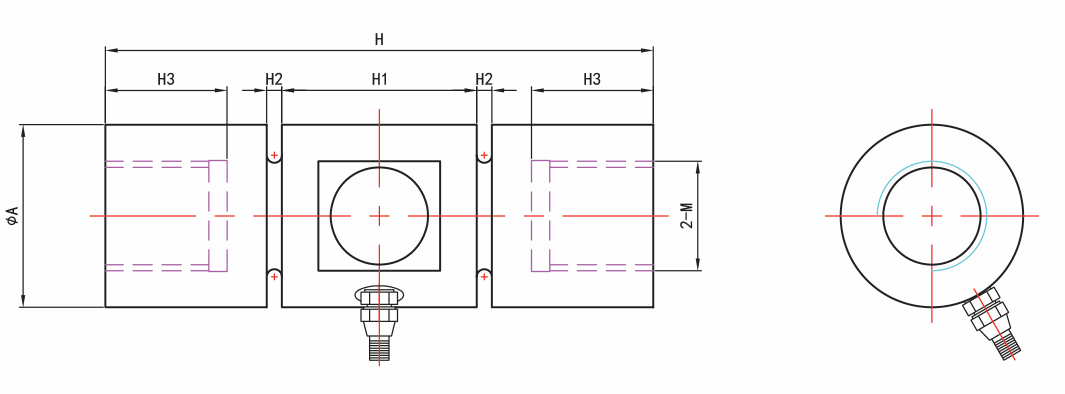 RC-06 Column pull pressure sensor(Huge capacity)1